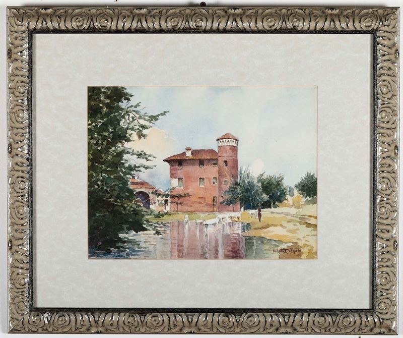 Anonimo del XIX-XX secolo Paesaggio  - Auction Paintings online auction - Cambi Casa d'Aste