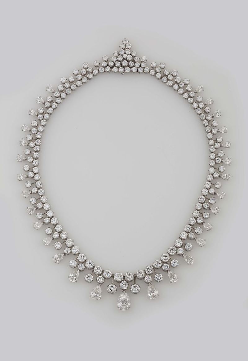 Diamond and gold collier  - Auction Fine Jewels - II - Cambi Casa d'Aste