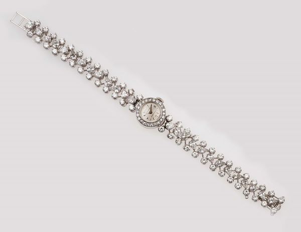 Lady's diamond wristwatch. Movado