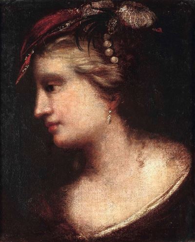 Scuola del XVIII Secolodama con Cappello