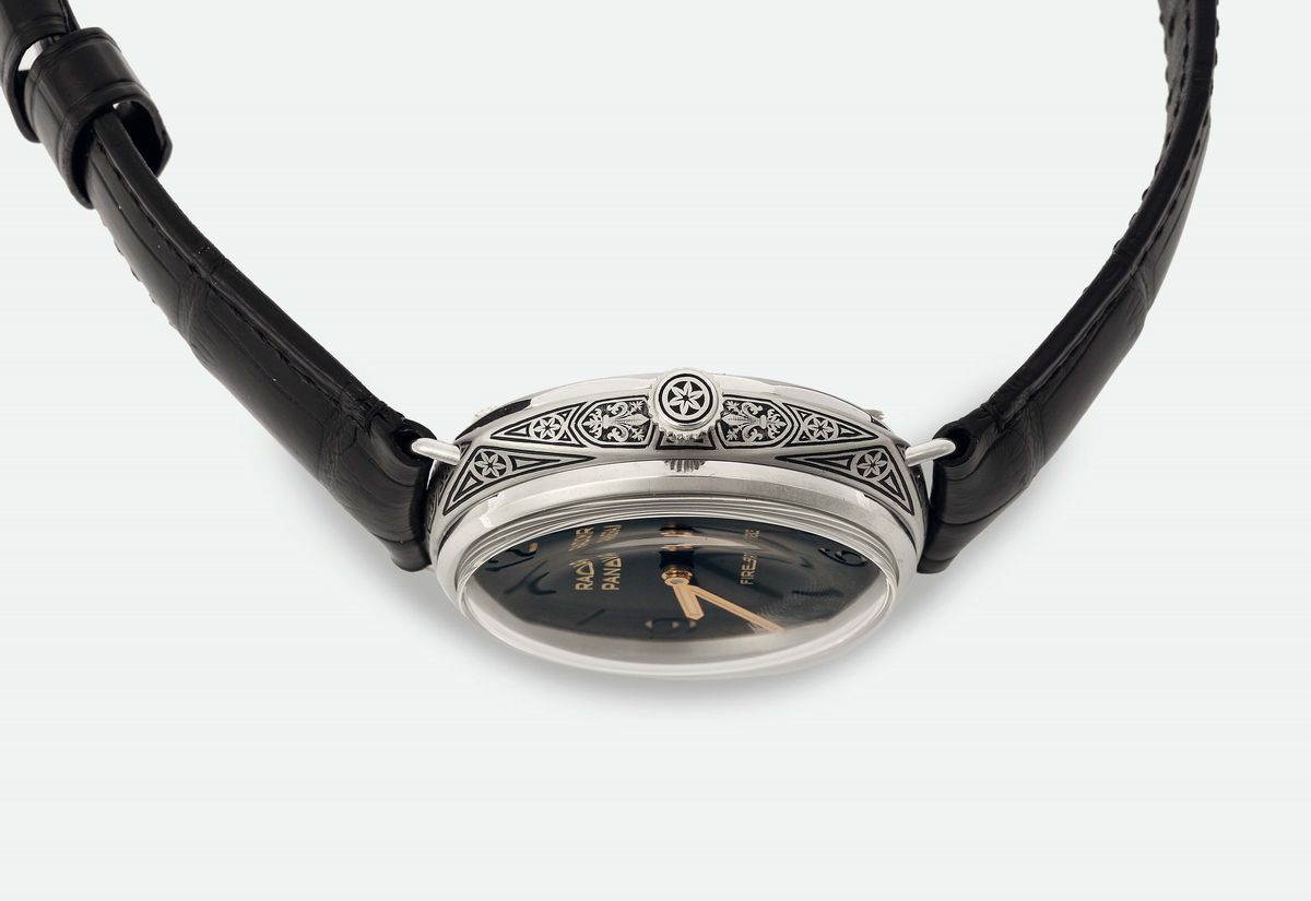 Officine Panerai, Radiomir Firenze, Pam604, No.65/99. Orologio da Polso, in Acciaio, Impermeabile...