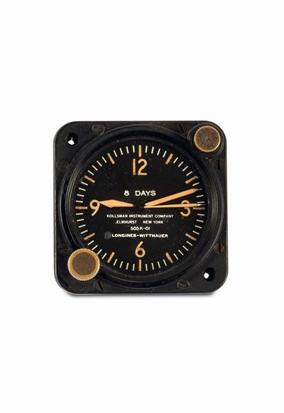 Longines-wittnauer, 8 Days, Orologio Cruscotto da Aereoplano, Riserva di Carica 8 Giorni. Realizz...