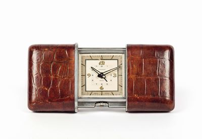 Movado, Ermeto Big Pulmann, Cassa No. 711672. Interessante e Raro Orologio da Viaggio Estensibile...