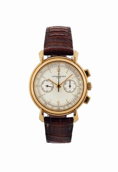 Vacheron Constantin, Les Historiques Chronograph Yellow Gold, Ref.47101/1. Orologio da Polso, Cro...