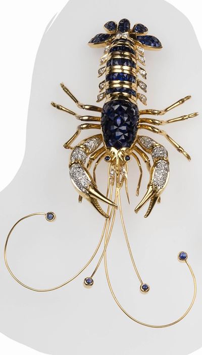 Astice Spilla con Zaffiri e Diamanti