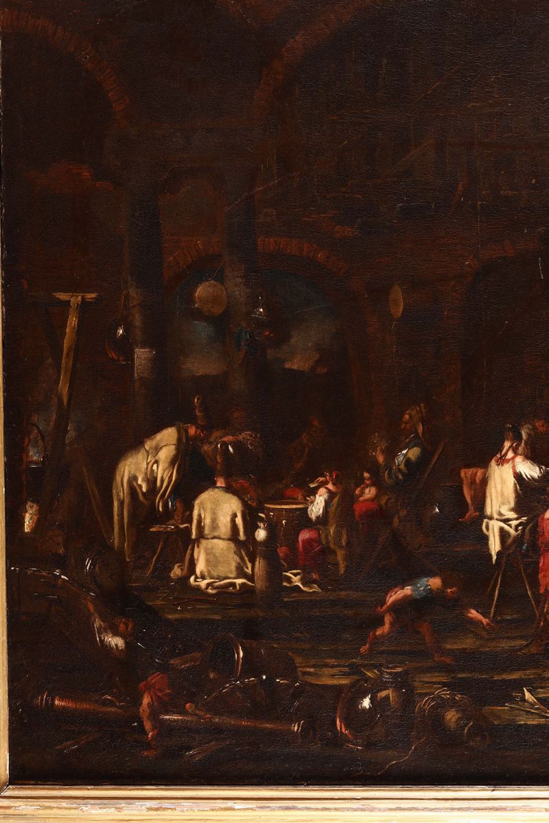 Alessandro Magnasco (genova 1667-1749)soldati e Picari in un Interno