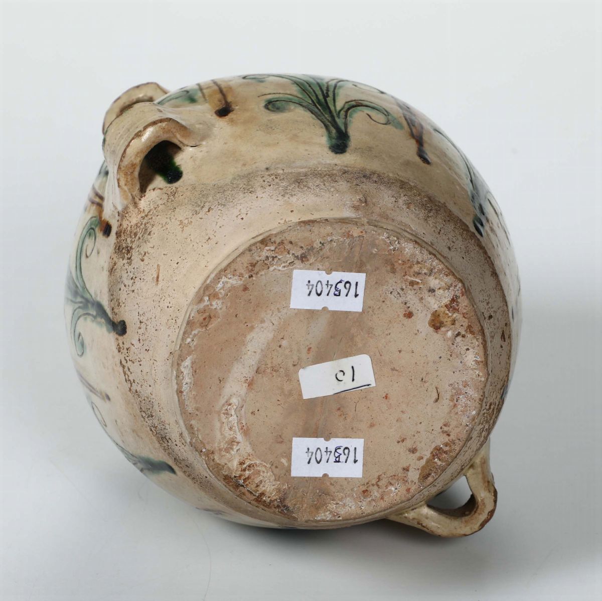 Fiasca da Pellegrino in Maiolica, Area Romagnola XVI Secolo
