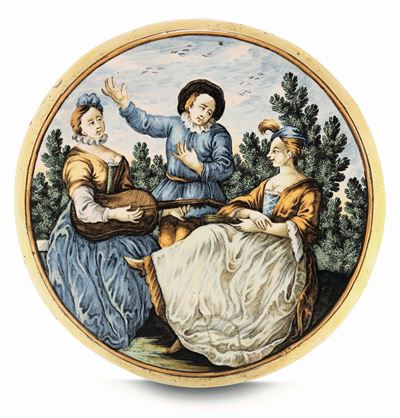 Tondo Castelli, Bottega di Carmine Gentili Circa 1740-1750