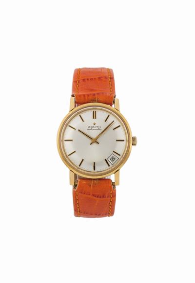 Zenith, Automatic, Orologio da Polso, in Oro Giallo 18k con Datario. Realizzato nel 1970 Circa