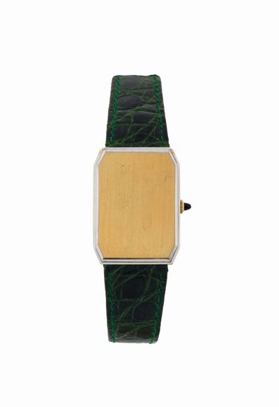 Vacheron Constantin, Hunting Case, Orologio da Polso, di Forma Rettangolare, in Oro Giallo 18k co...