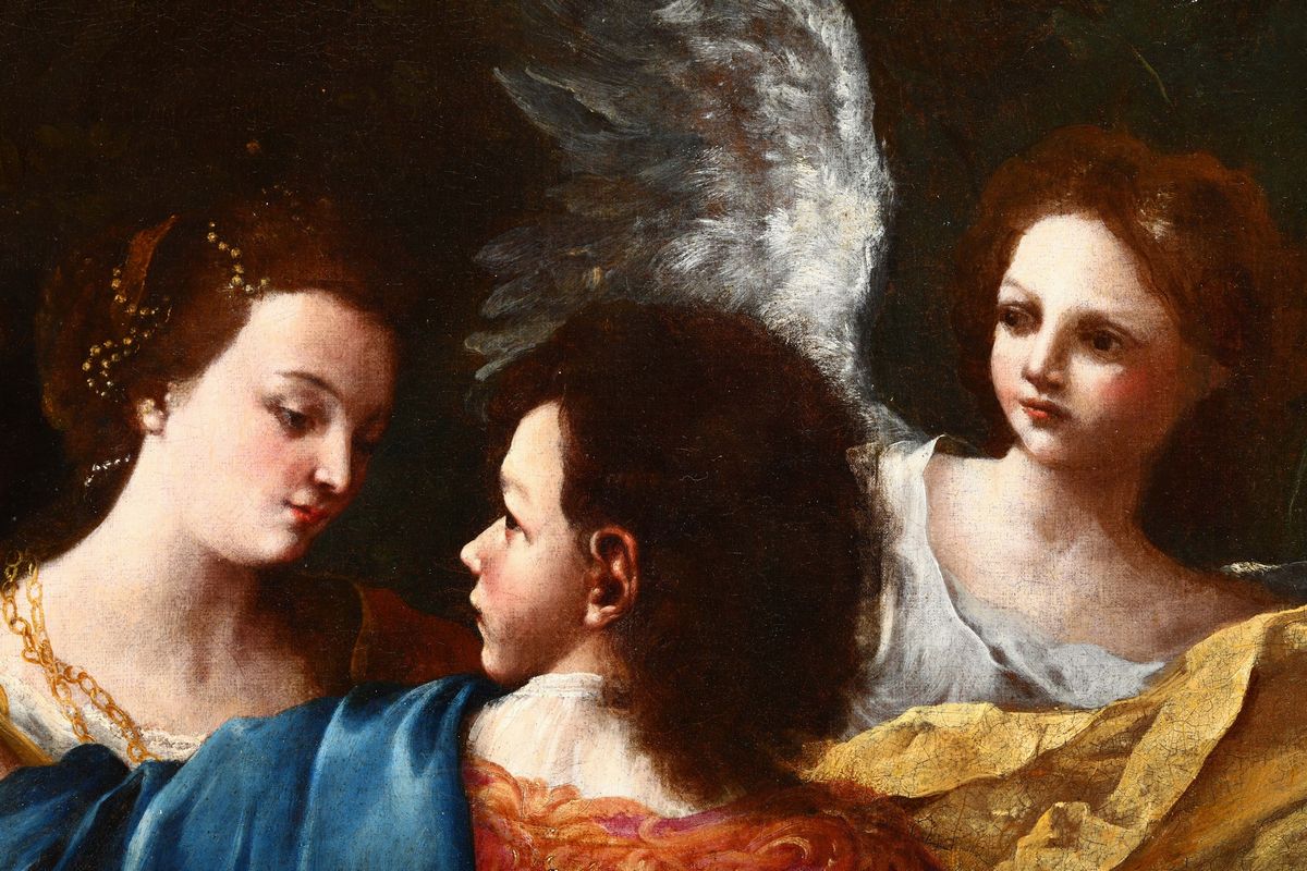Bartolomeo Guidobono (savona 1654 - Torino 1709)viaggio di Giacobbe e Rachele