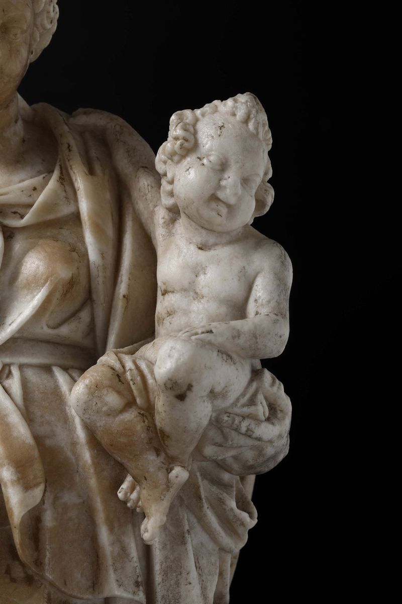 Scultura in Marmo Raffigurante L’allegoria della Carita’ Scultore Spagnolo Attivo a Napoli nella ...