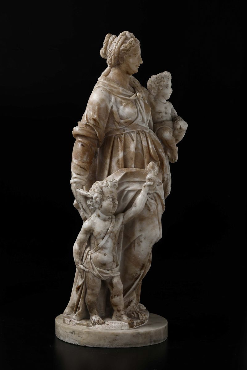 Scultura in Marmo Raffigurante L’allegoria della Carita’ Scultore Spagnolo Attivo a Napoli nella ...