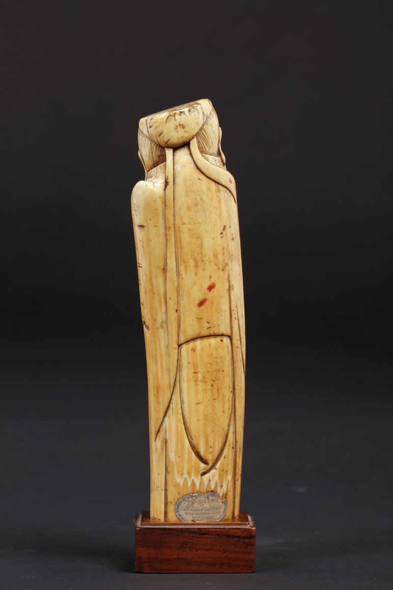 Figura di Saggio Scolpita in Avorio, Cina, Dinastia Ming, XVII Secolo