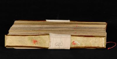 Sutra in Legno e Carta Dorata, Tibet, XIX Secolo