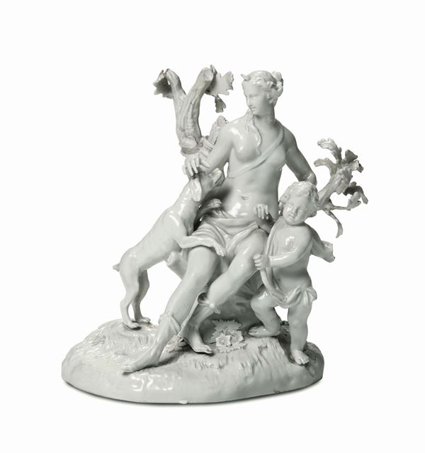 Gruppo per la Zarina Caterina II Meissen, prima metà del XIX secolo Modello di J.J.Kändler del 1774 ca.
