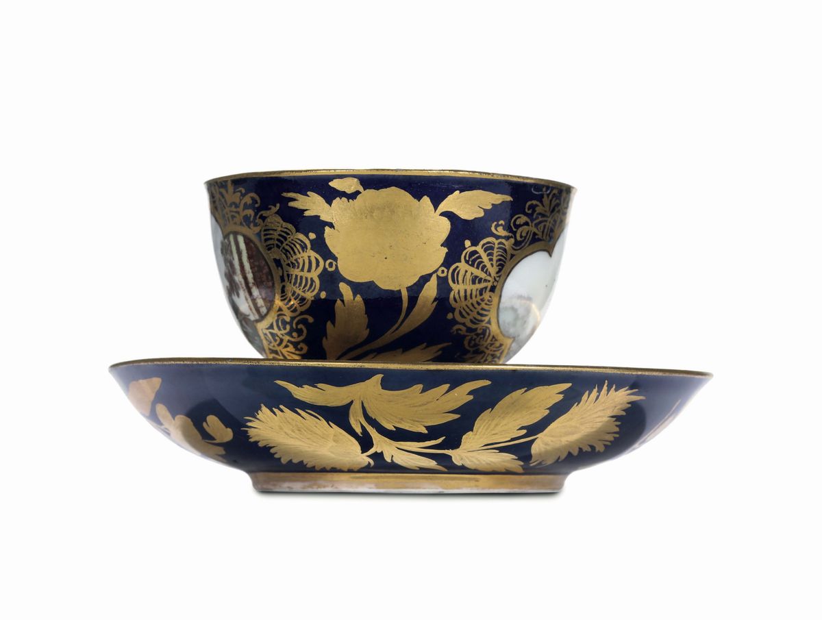 Tazza con Piattino Meissen, 1740 Ca.