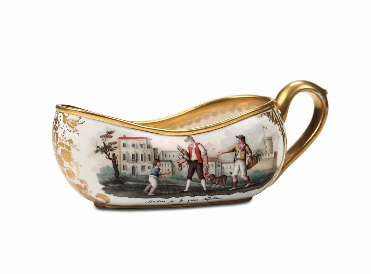 Rarissimo Bourdaloue Napoli, Fabbrica Poulard Prad, 1810 - 1815