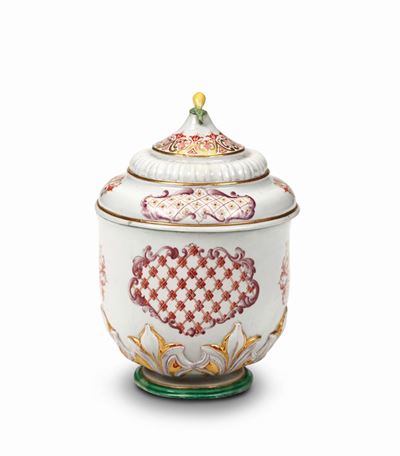 Rarissimo Vaso per Tabacco Doccia, Manifattura di Carlo Ginori, 1745-1750 Ca.