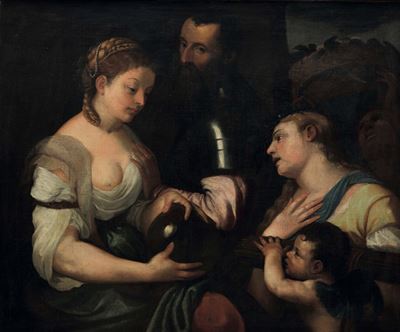 Alessandro Varotari Detto Padovanino (padova 1588 -venezia 1649)figure Mitologiche