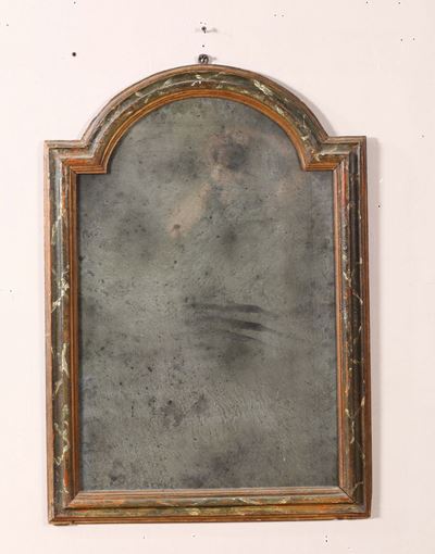 Specchiera con Cornice in Legno Dipinto, XIX Secolo