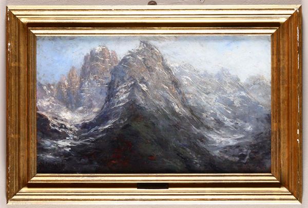 Nicolò Chianese (1898-1971) Dolomiti del Brenta a fine estate, 1966