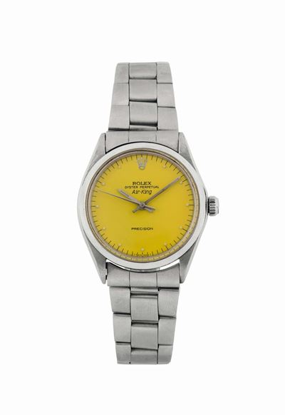 Rolex, Oyster Perpetual, Air-king, Precision, Yellow Dial, Ref. 5500, Cassa No. 3571569, Orologio...