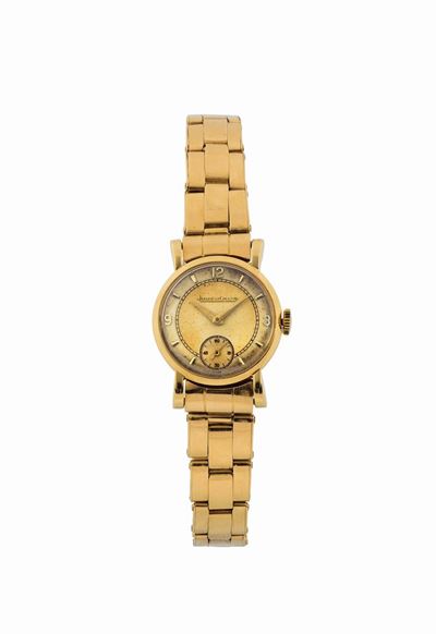 Jaeger Lecoultre, Cassa No. 35 0405, Orologio da Signora, in Oro Giallo 18k con Bracciale Origina...