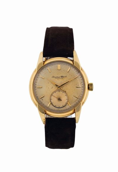 Iwc, International Watch Schaffausen, Cassa No. 1154106, Orologio da Polso, in Oro Giallo 18k. Re...