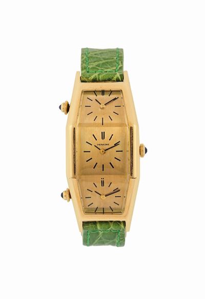 Faraone, Raro e Unico, Orologio di Forma da Polso, in Oro Giallo 18k con Chiusura Deployante in O...