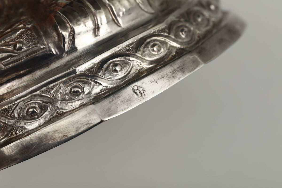 Calice in Argento Sbalzato e Cesellato, Roma, Ultimo Quarto del XVIII Secolo, Bollo Camerale Roma...