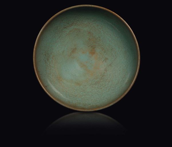 A blue lavander-splashed bowl, China, Song Dynasty (960-1279)