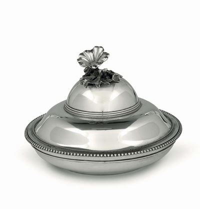 Legumiera in Argento con Coperchio