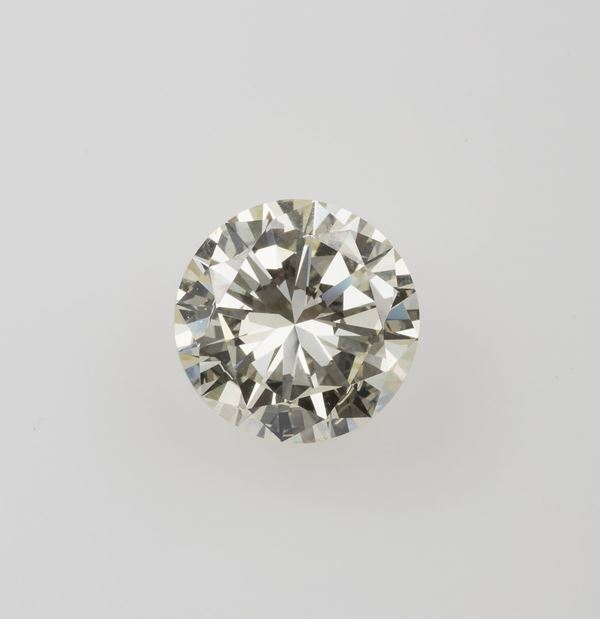 Unmounted brilliant-cut diamond weighing 5.23 carats
