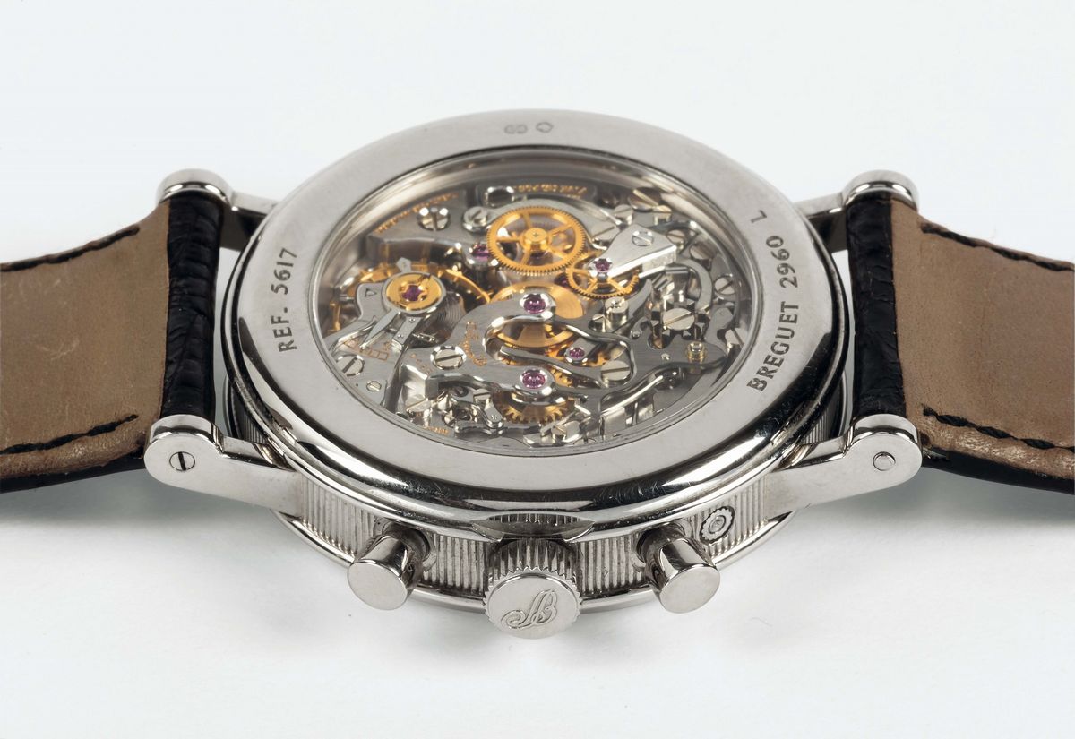 Breguet, Cronografo Perpetuale, No. 2960l, Ref. 5617, Raro, Orologio da Polso, in Oro Bianco con ...