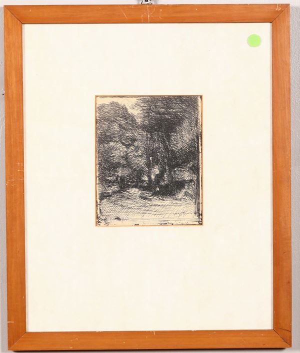 Jean-Baptiste Camille Corot (1796-1875) Souvenir du Bas Breau