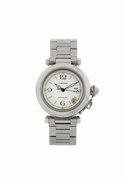 Cartier, Automatic, Ref. 2324, Orologio da Polso, Impermeabile, Automatico, in Acciaio, con Datar...