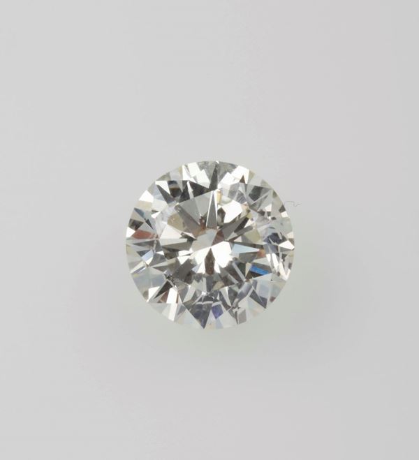 Unmounted brilliant-cut diamond weighing 3.59 carats