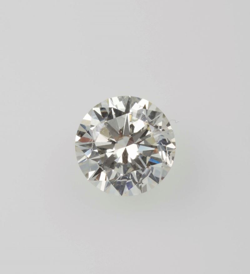 Unmounted brilliant-cut diamond weighing 3.59 carats  - Auction Fine Jewels - II - Cambi Casa d'Aste