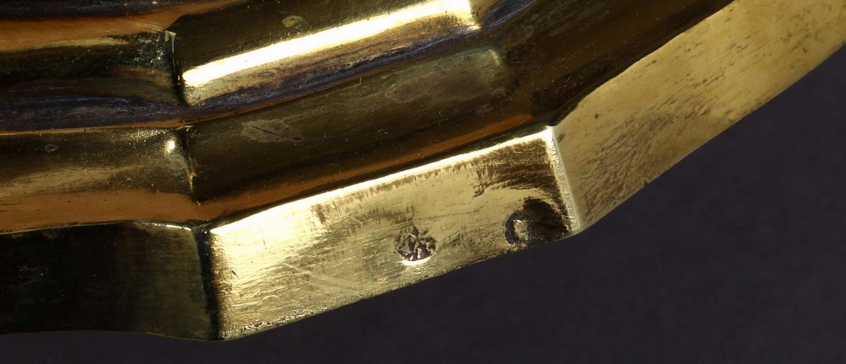 Coppia di Candelieri in Argento Sbalzato, Cesellato e Dorato, Roma, Secondo Quarto del XVIII Seco...