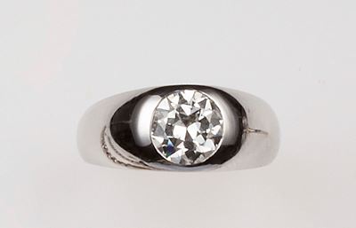 Anello con Diamante di Vecchio Taglio