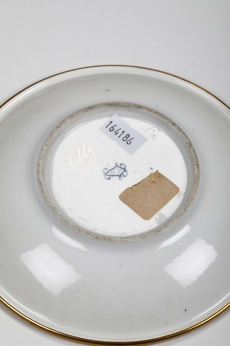 Tazza con Piattino Francia, Pseudo Sèvres, Seconda Metà del XIX Secolo
