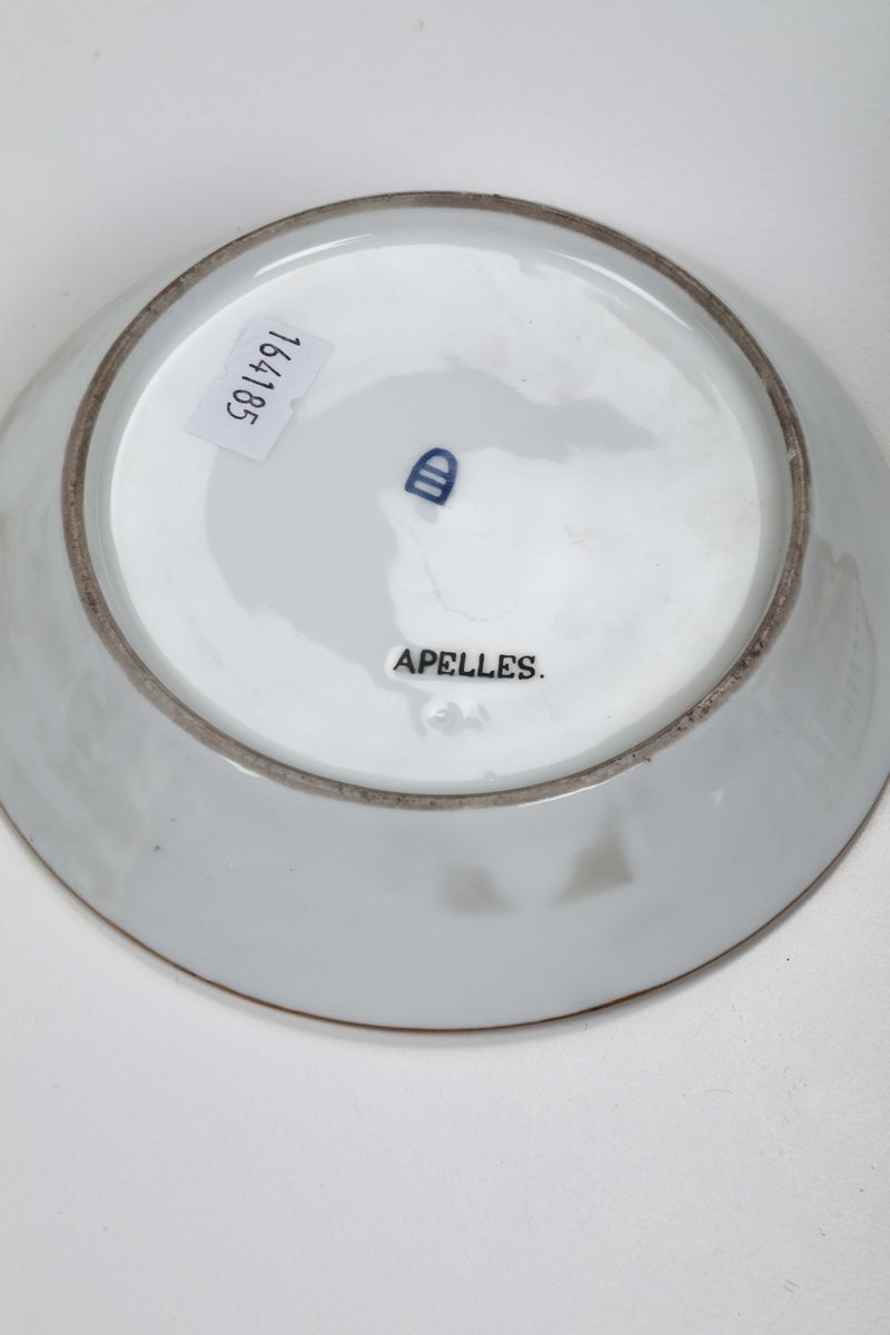 Tazza e Piattino Pseudo Vienna, Seconda Metà del XIX Secolo