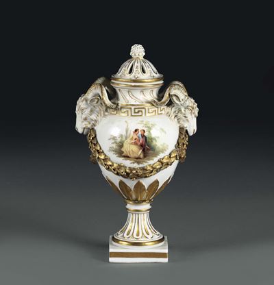 Vaso Bruciaprofumi Meissen,inizio del XX Secolo