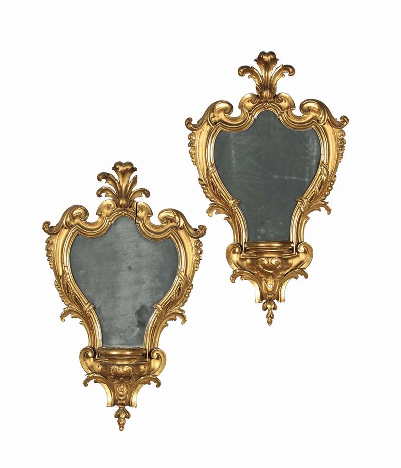A pair of Louis XV fans, Rome 18th century  - Auction Taste, Furniture and Residences, An Italian Collection - Cambi Casa d'Aste