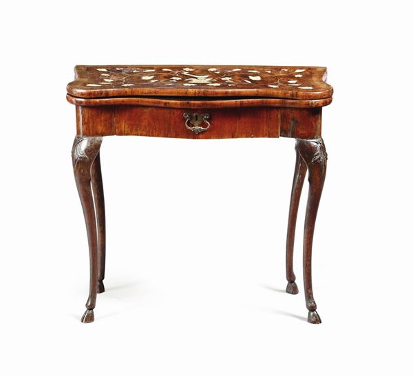 A Louis XV game table, Lombardy 18th century