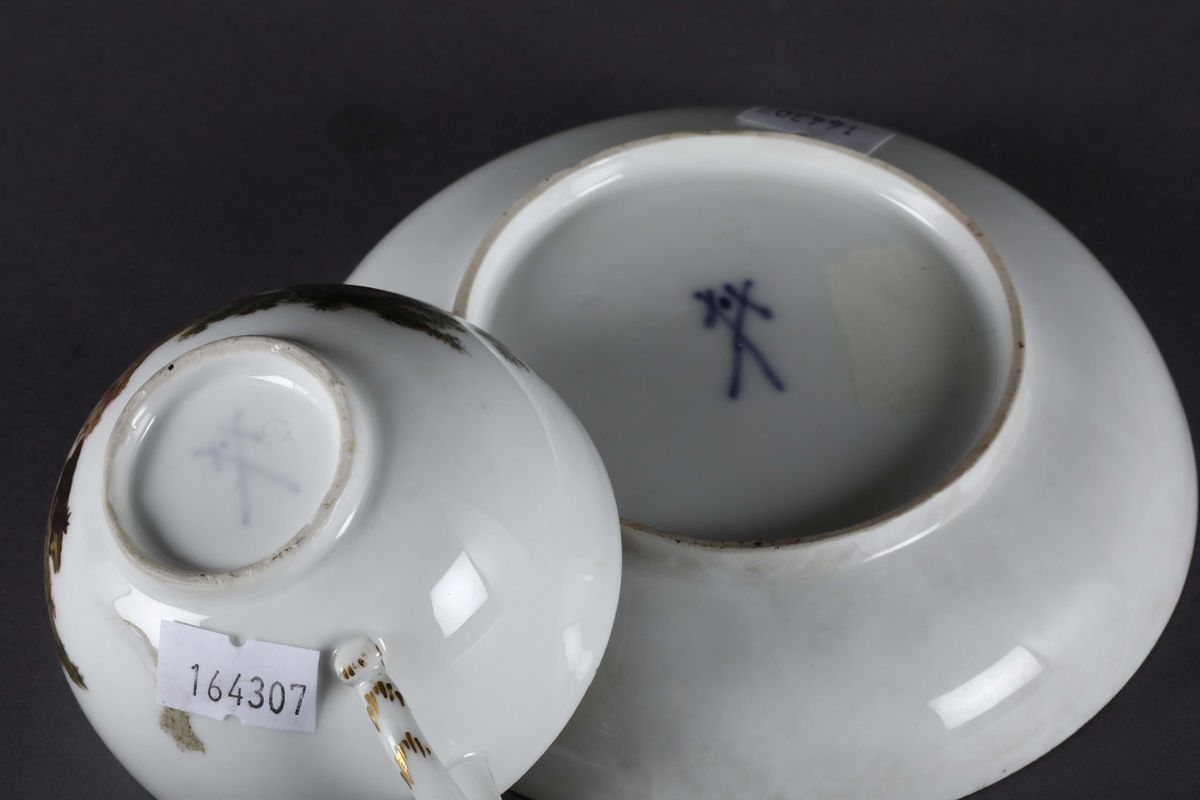 Tazza con Piattino Meissen, 1770 Circa