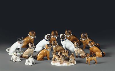 Collezione di 16 Carlini Diverse Manifatture, XX Secolo