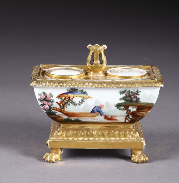 Inkwell. France, second quarter of the 19th century