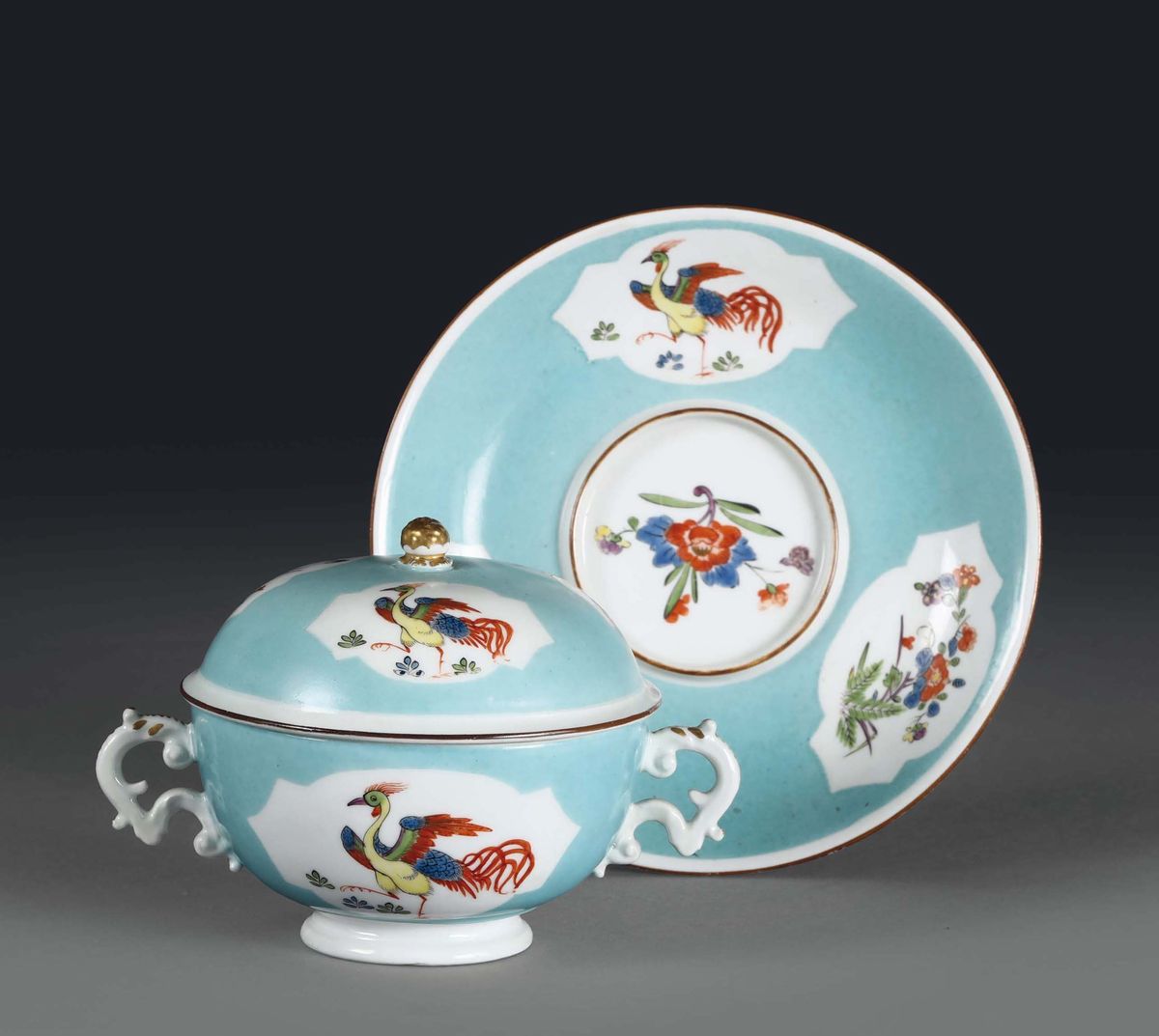 Tazza da Brodo con Sottopiatto Meissen, 1740 Circa